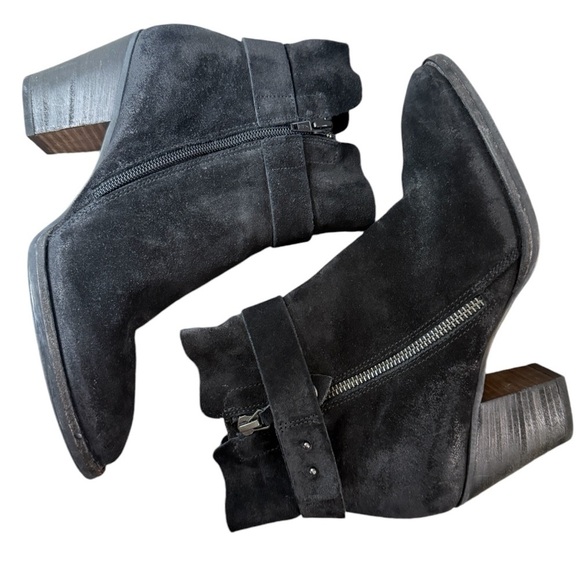 Paul Green Dallas 100% Leather Suede Ankle Booties - Picture 5 of 8